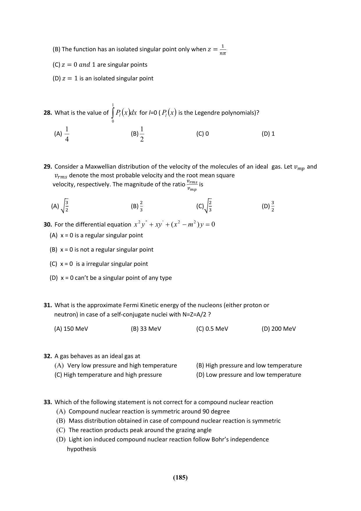 PU MPET Ancient Indian History & Archeology 2023 Question Papers - Page 185