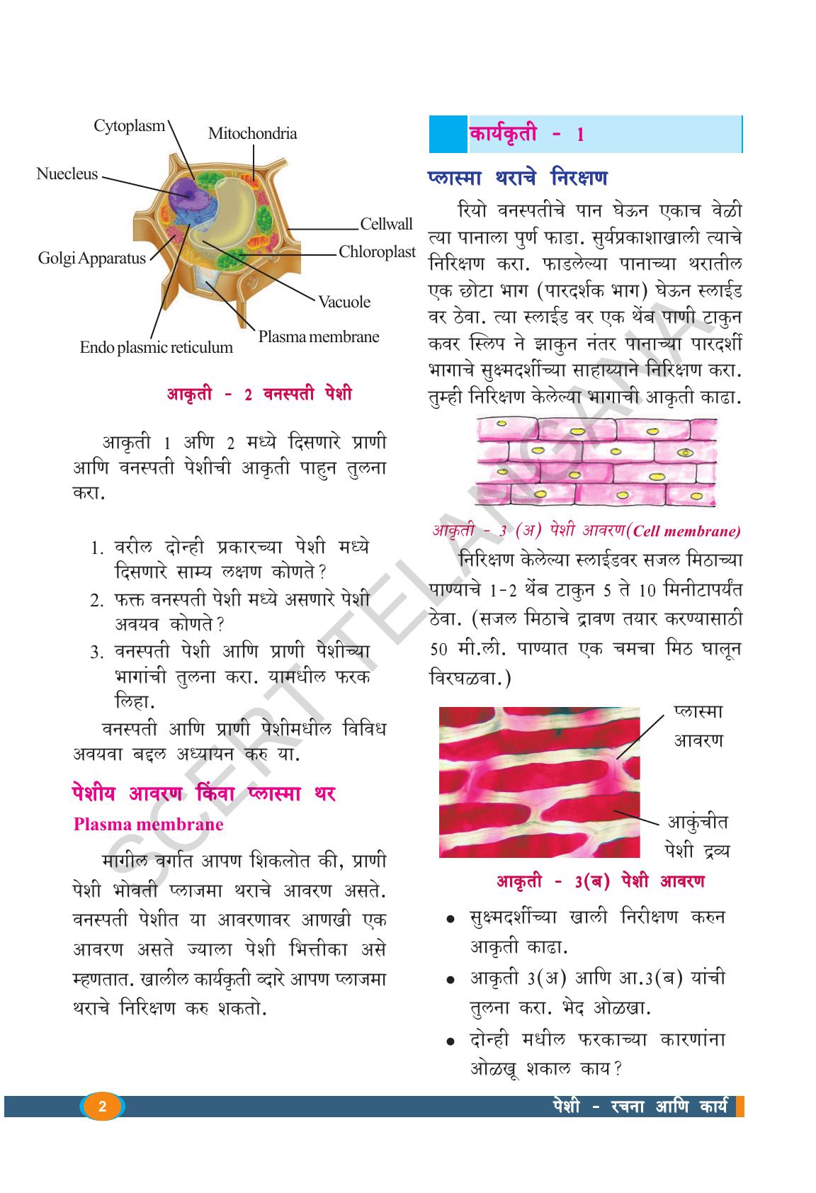 TS SCERT Class 9 Biological Science(Marathi Medium) Text Book - Page 14