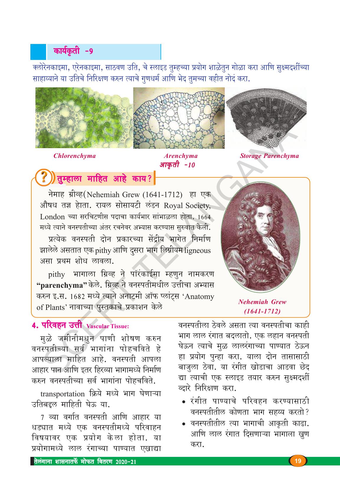TS SCERT Class 9 Biological Science(Marathi Medium) Text Book - Page 31
