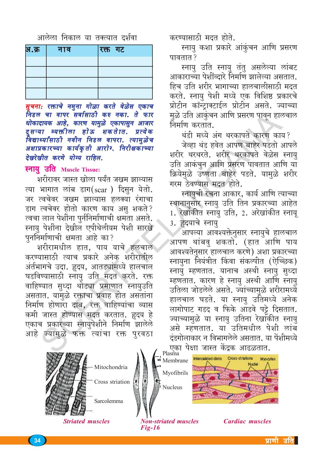 TS SCERT Class 9 Biological Science(Marathi Medium) Text Book - Page 46