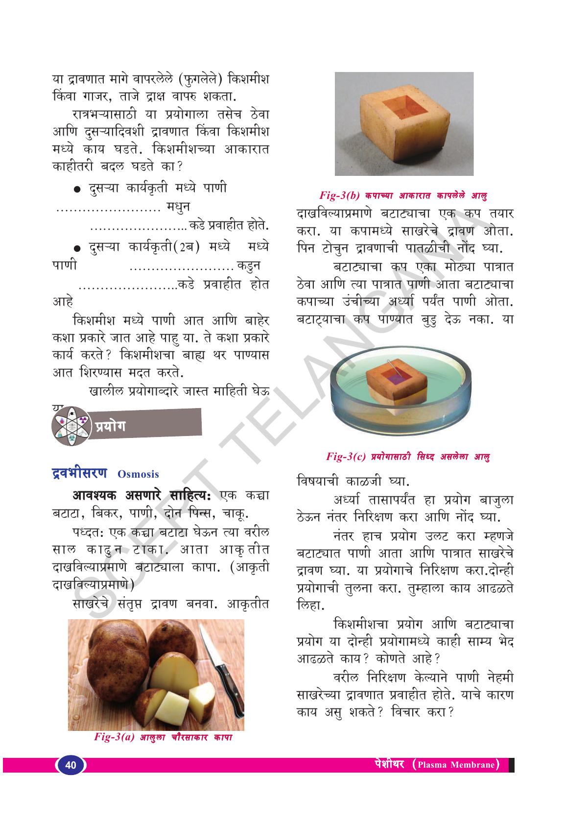 TS SCERT Class 9 Biological Science(Marathi Medium) Text Book - Page 52