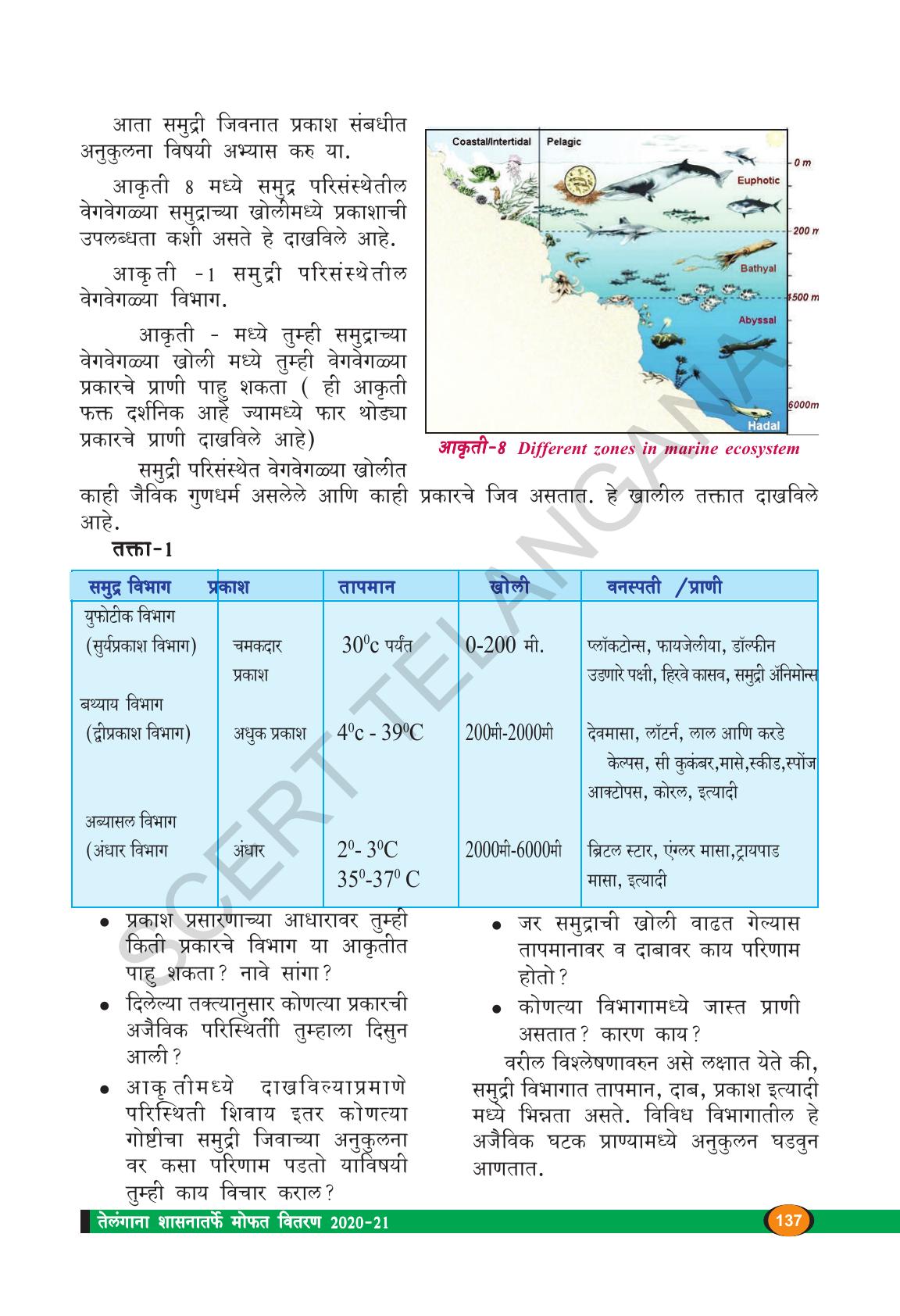 TS SCERT Class 9 Biological Science(Marathi Medium) Text Book - Page 149