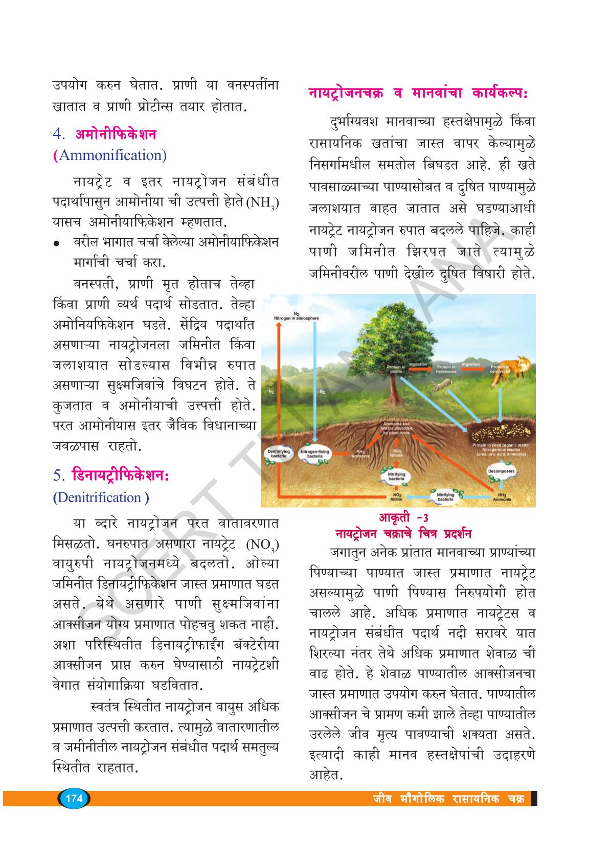 TS SCERT Class 9 Biological Science(Marathi Medium) Text Book - Page 186