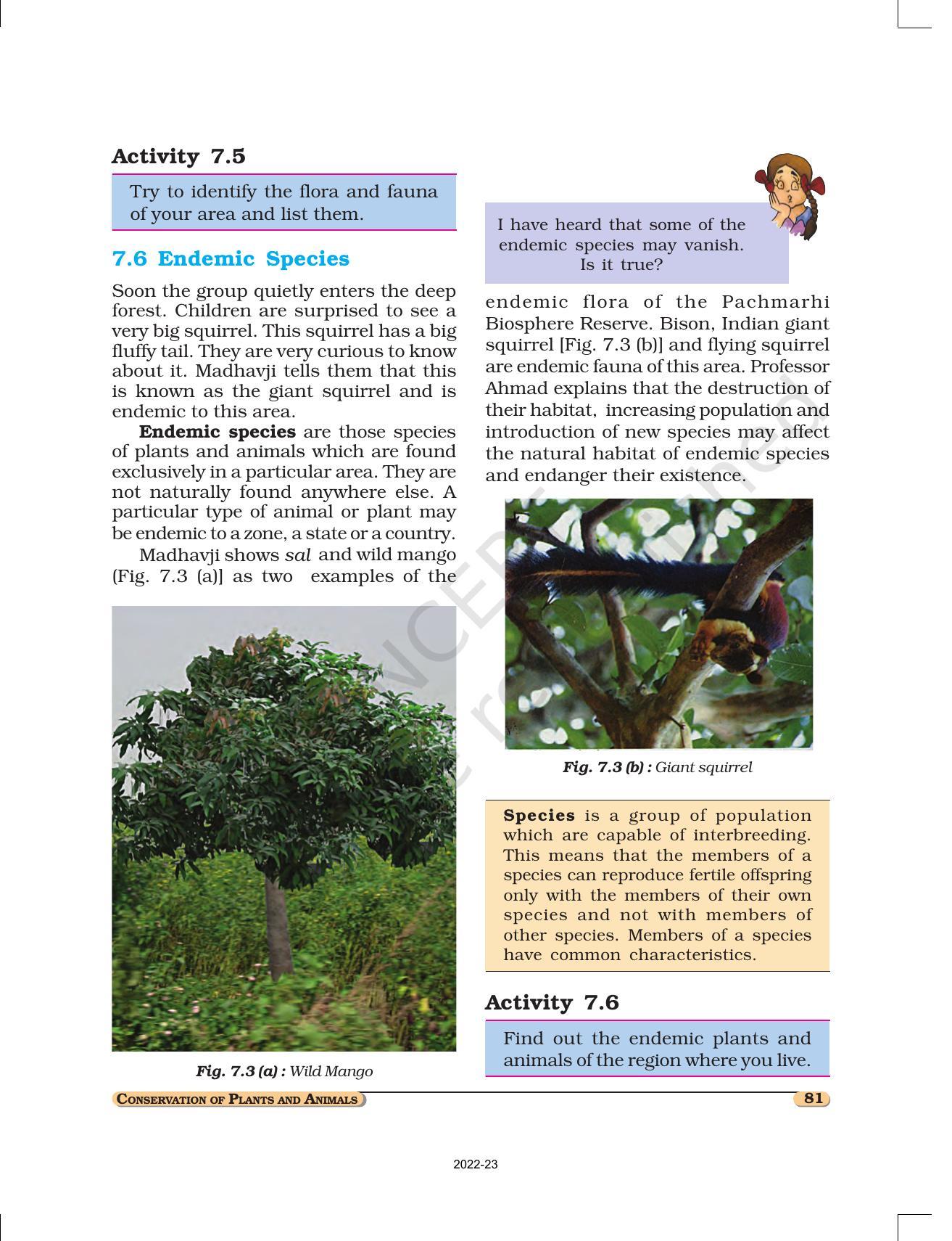 NCERT Book for Class 8 Science Chapter 7 Conservation of Plants and Animals - Page 5
