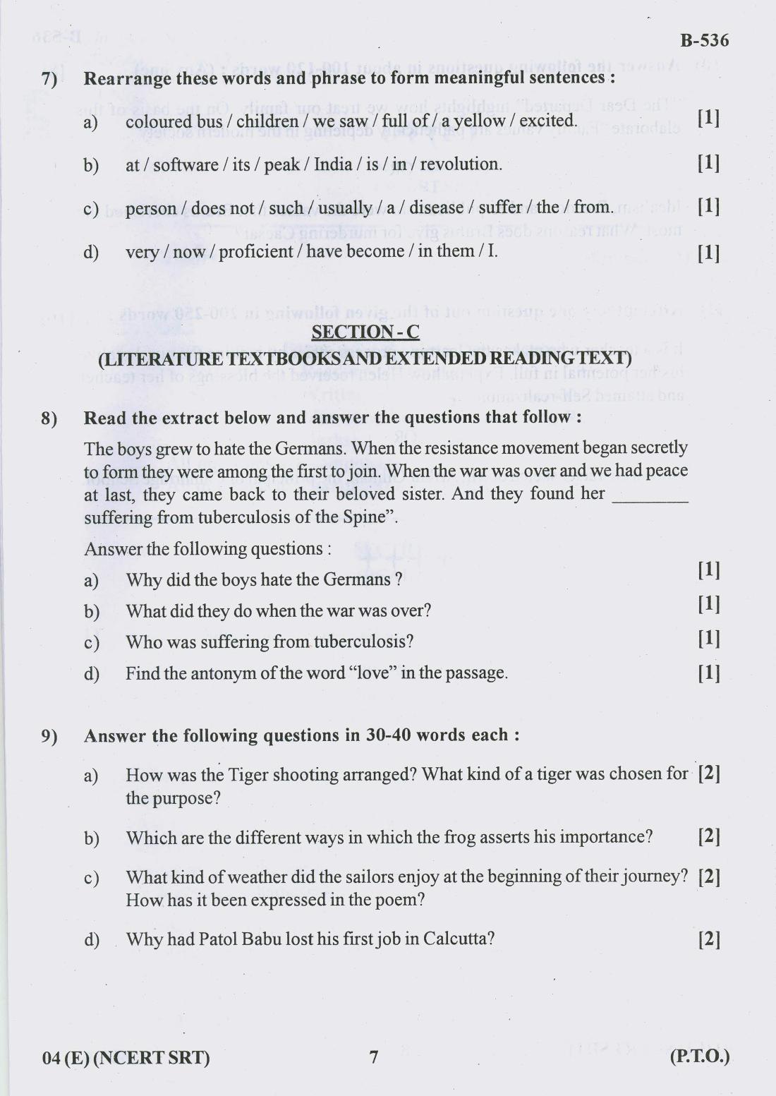 Gujarat Board Class 10th Question Paper 2018 - 04 (English F.L)EnglishNCERT SRT (10th MAR-2018) - Page 7