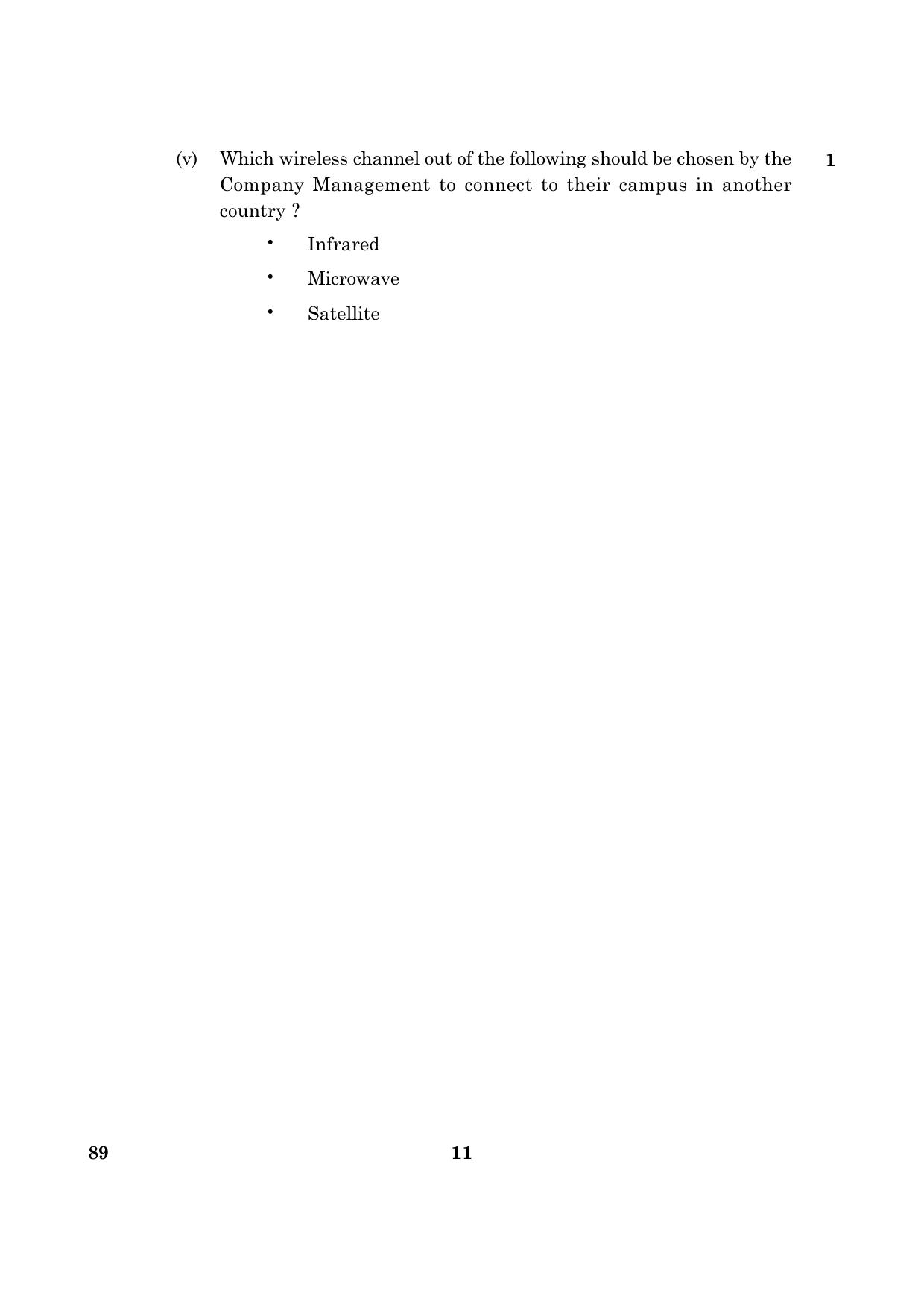 CBSE Class 12 089 Multimedia And Web Technology 2016 Question Paper - Page 11
