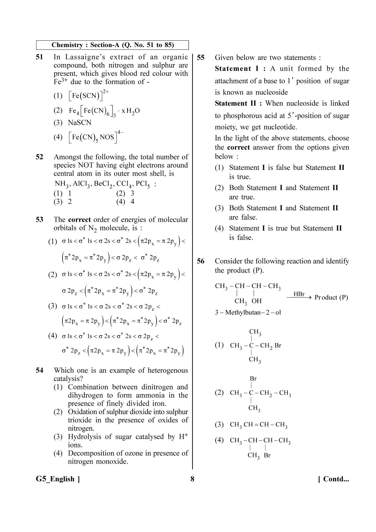 NEET 2023 G5 Question Paper - Page 8