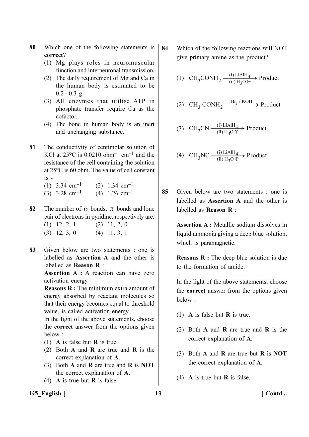 NEET 2023 G5 Question Paper - Page 13