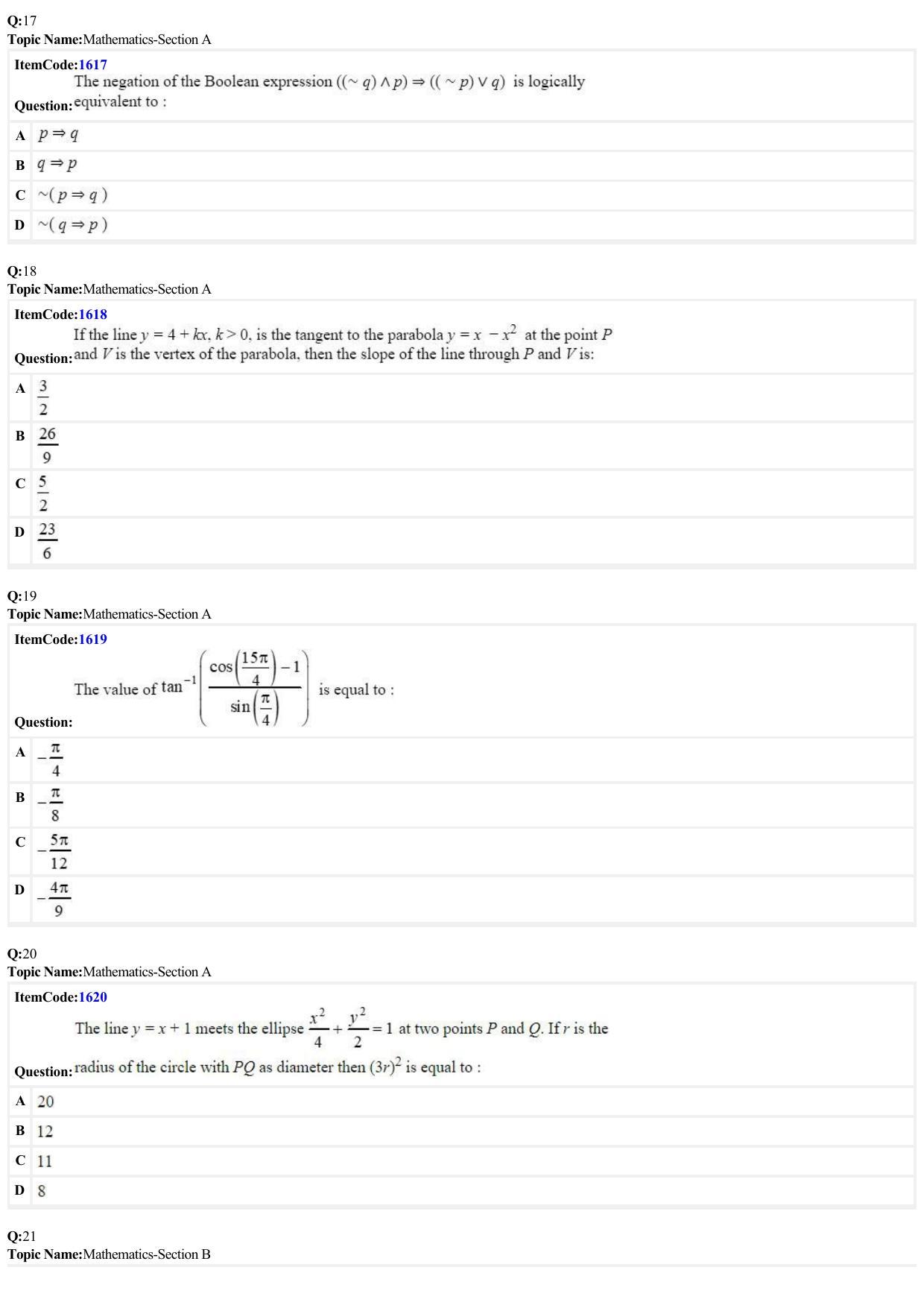 JEE Mains 2022: BTech English (Shift 2) 25-06-2022 Question Paper - Page 5