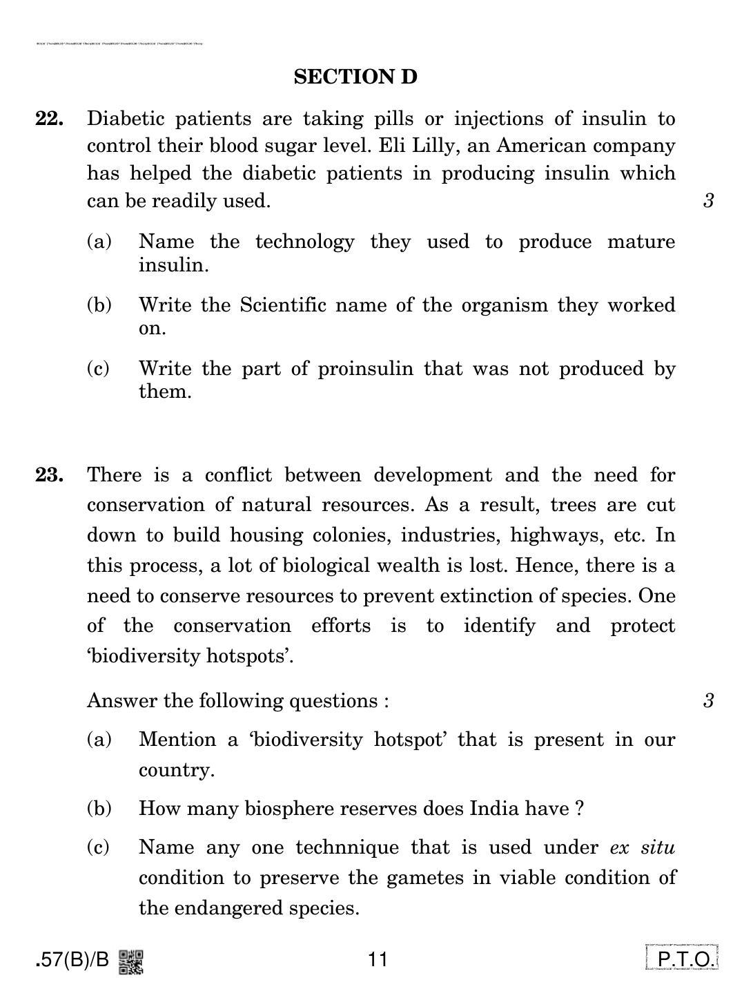 CBSE Class 12 57(B)-C - Biology For Blind Candidates 2020 Compartment Question Paper - Page 11