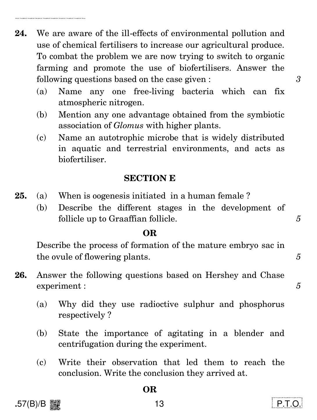 CBSE Class 12 57(B)-C - Biology For Blind Candidates 2020 Compartment Question Paper - Page 13