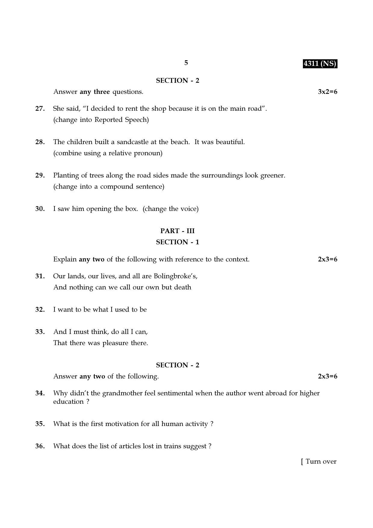 Tamil Nadu Board 11th / HSE 1 YEAR Paper II Sample Question Papers - Page 13