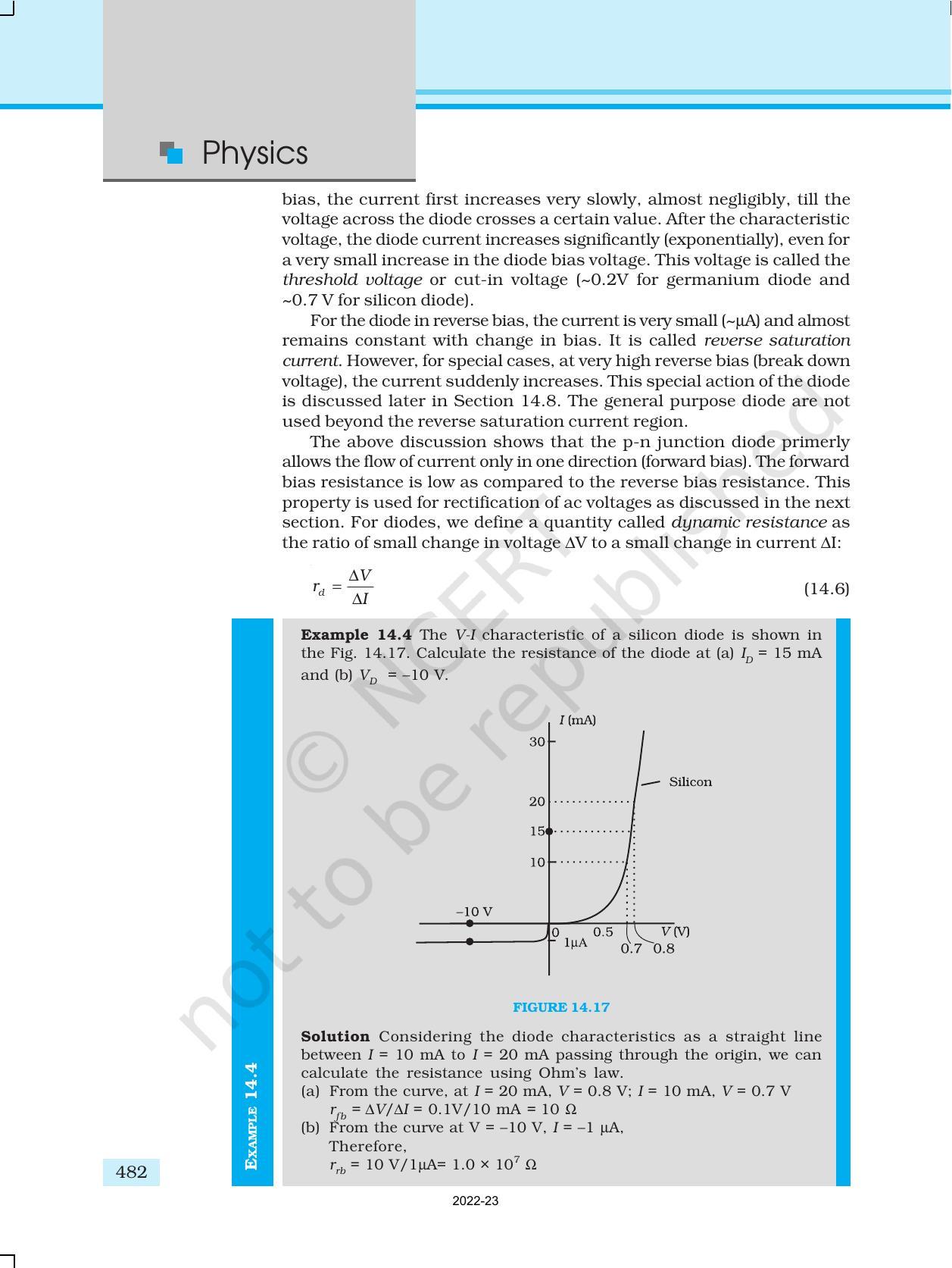 NCERT Book for Class 12 Physics Chapter 14 Semiconductor Electronics ...