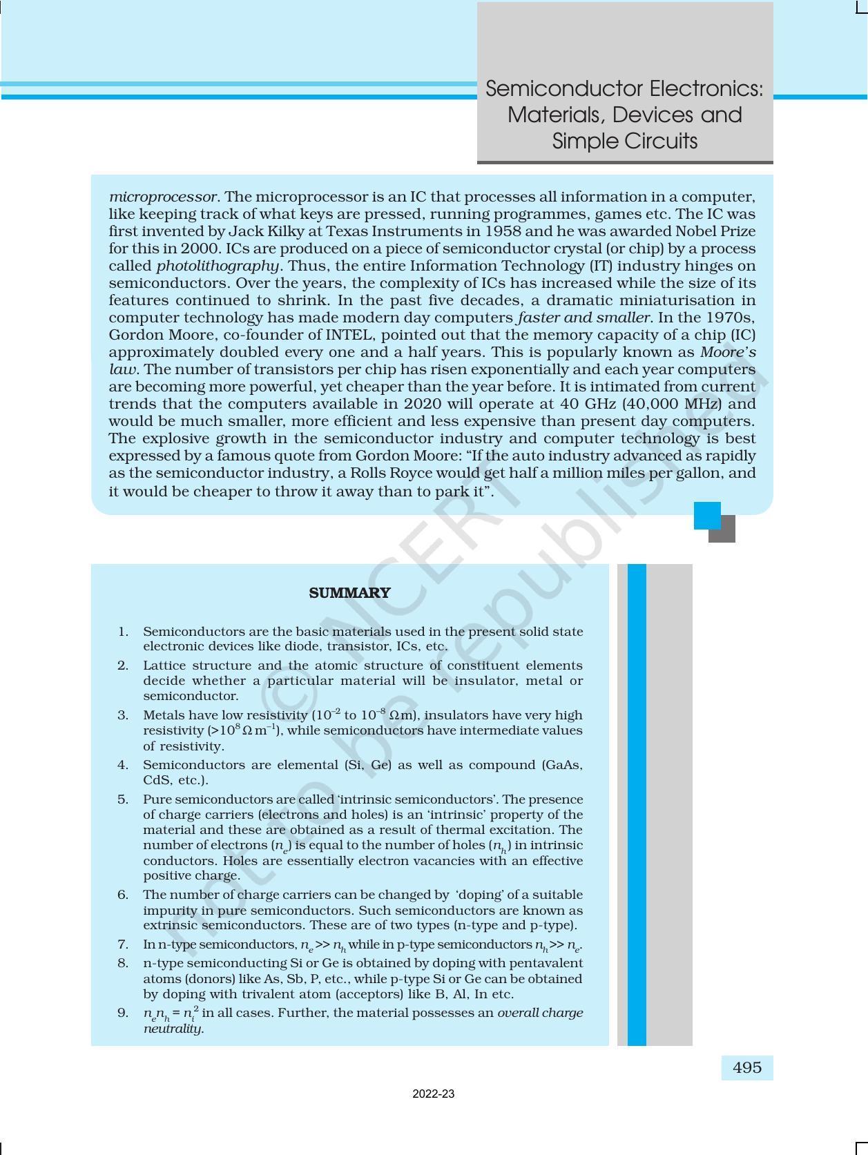 NCERT Book for Class 12 Physics Chapter 14 Semiconductor Electronics Materials Devices And Simple Circuit - Page 29