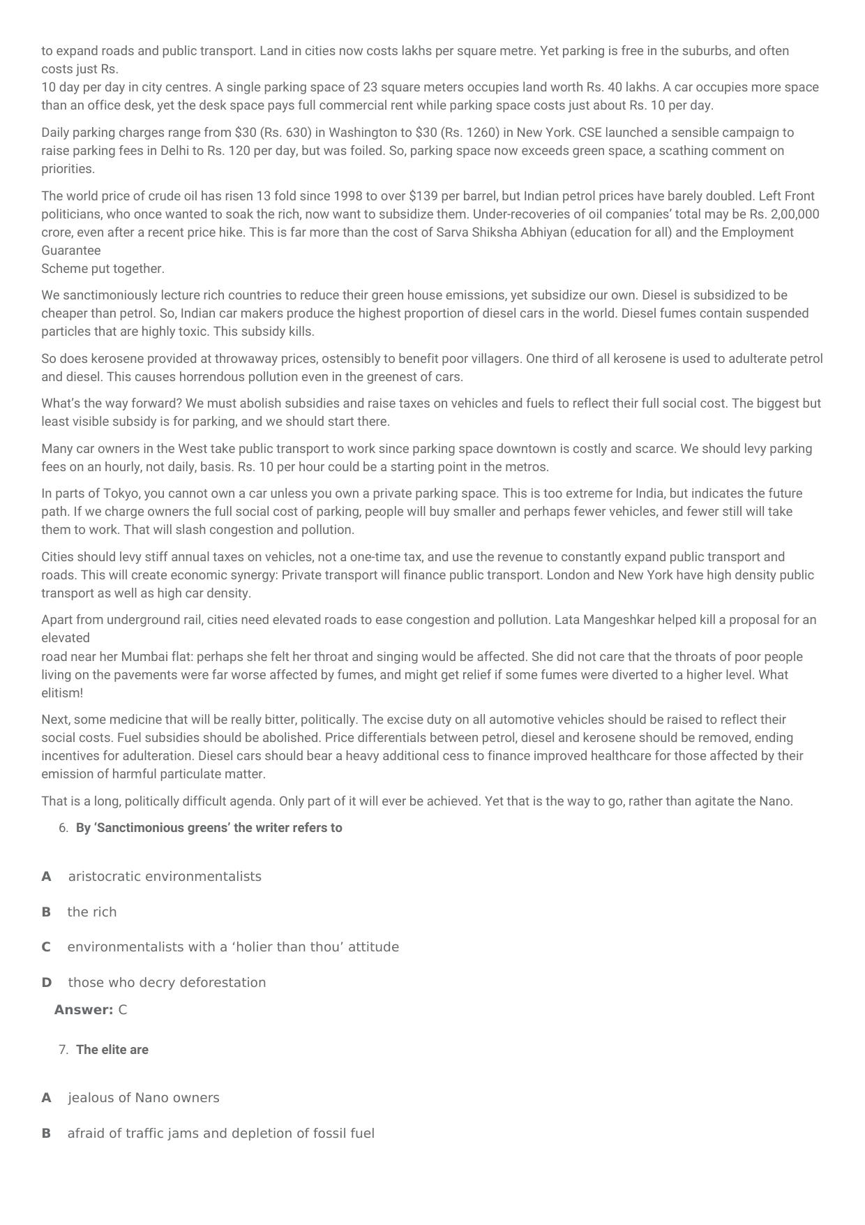 SNAP 2008 Question Paper with Solution - Page 3