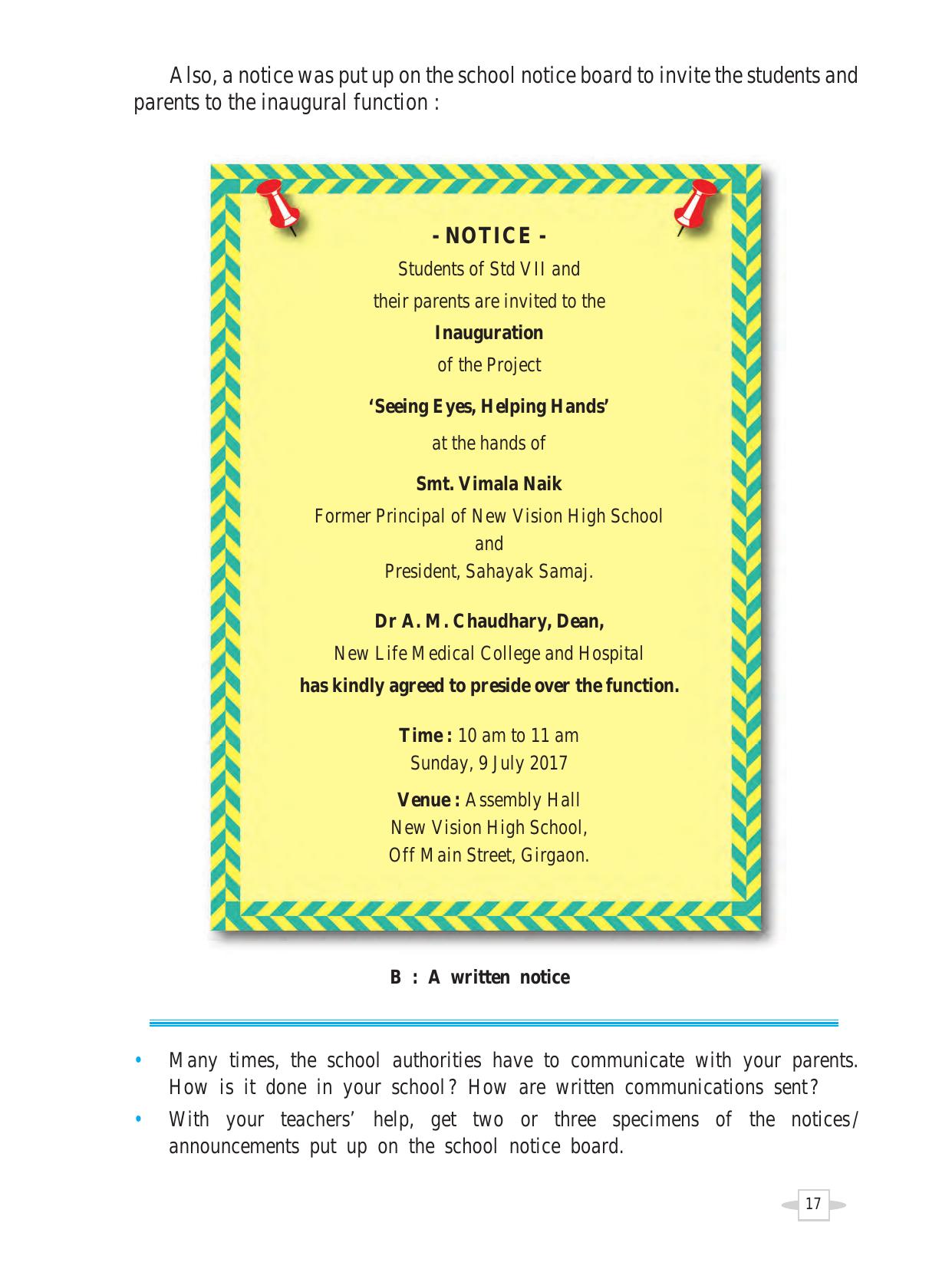 Maharashtra Board Class 7 English Textbook - Page 27