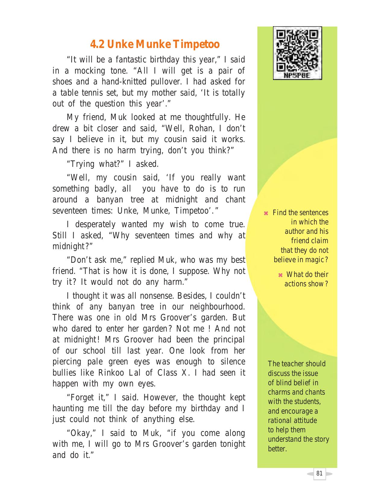 Maharashtra Board Class 7 English Textbook - Page 91
