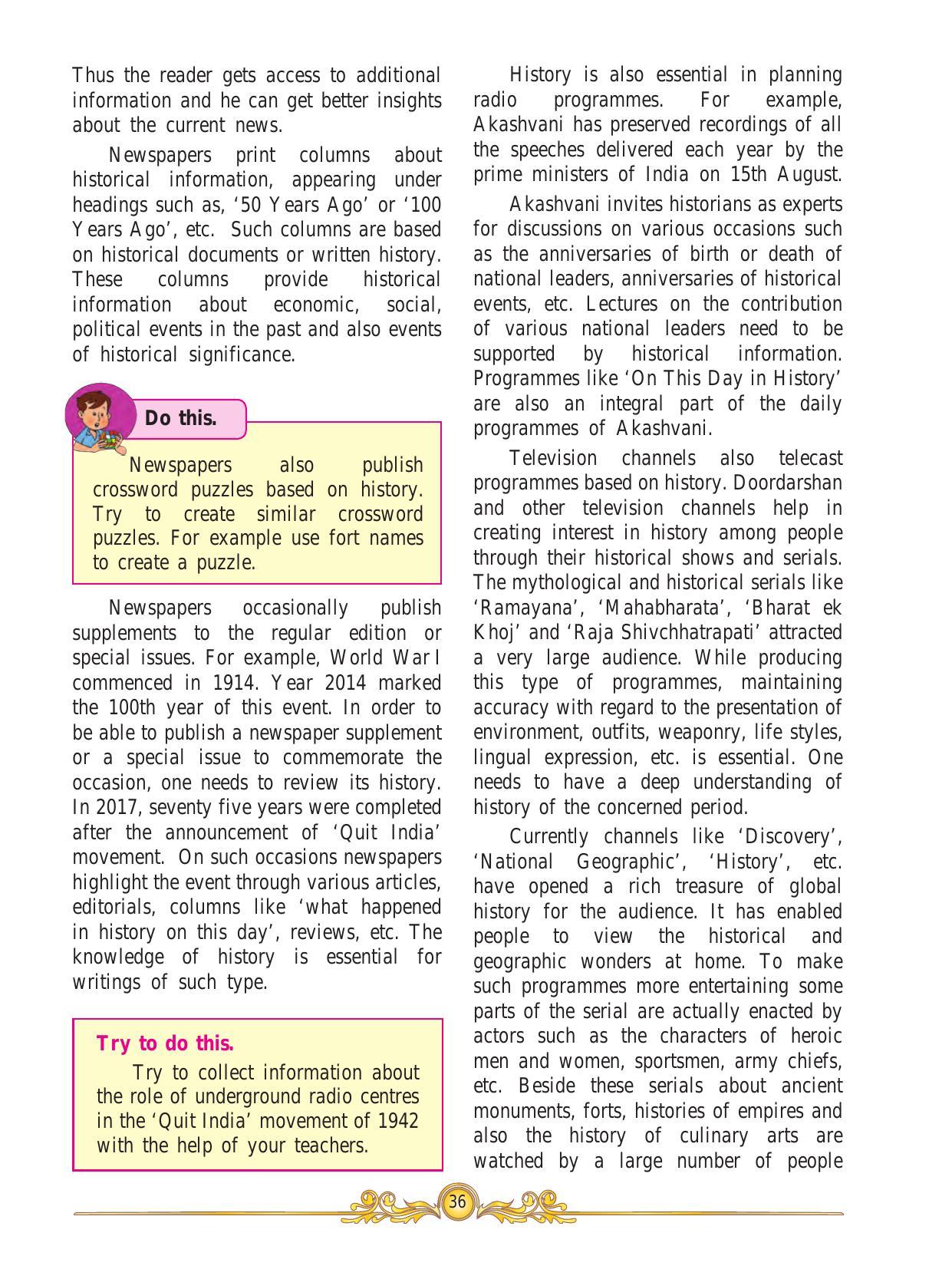 Maharashtra Board Class 10 History & Political Science Textbook - Page 46