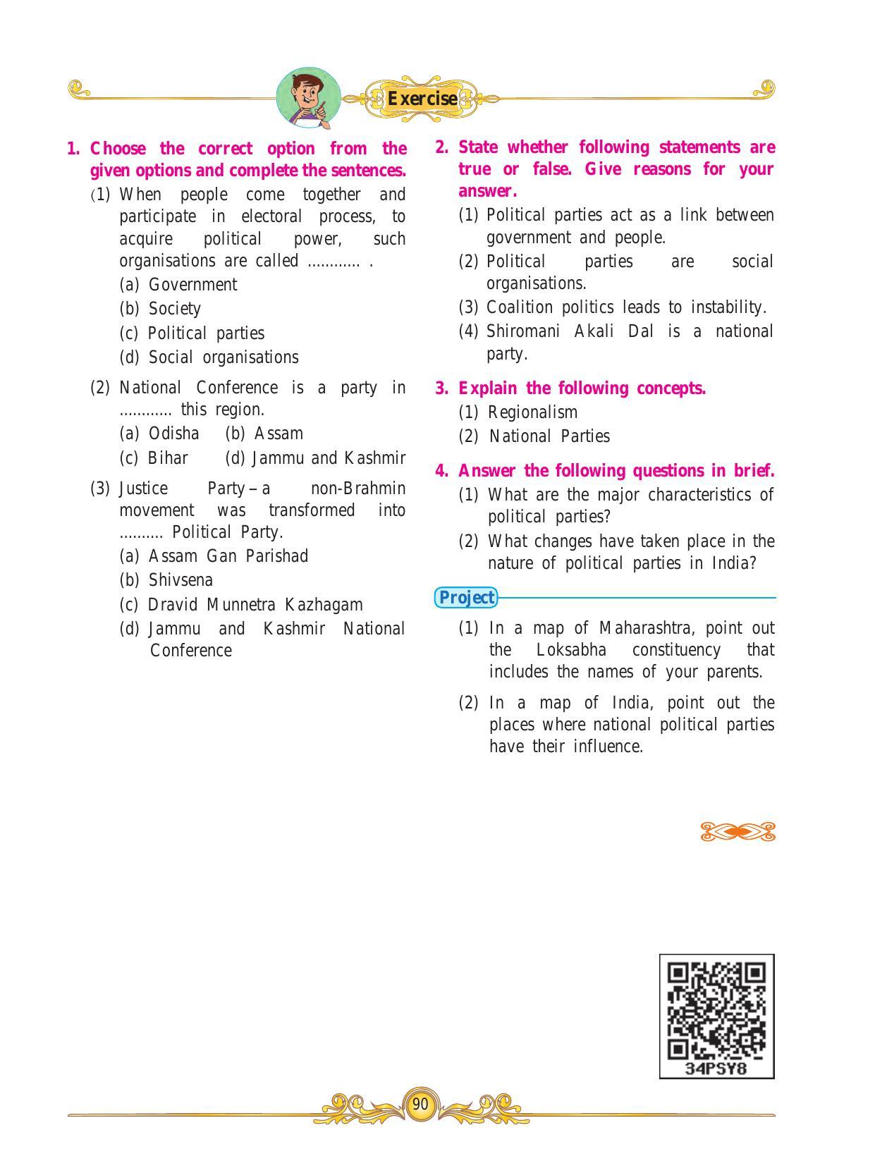 Maharashtra Board Class 10 History & Political Science Textbook - Page 100