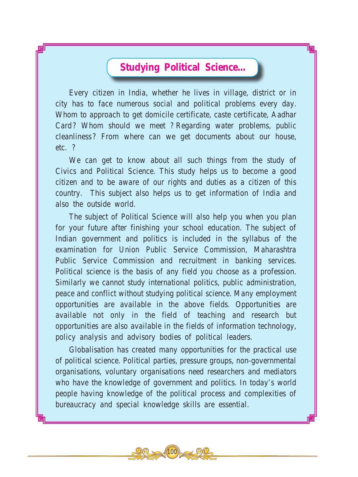 Maharashtra Board Class 10 History & Political Science Textbook - Page 110