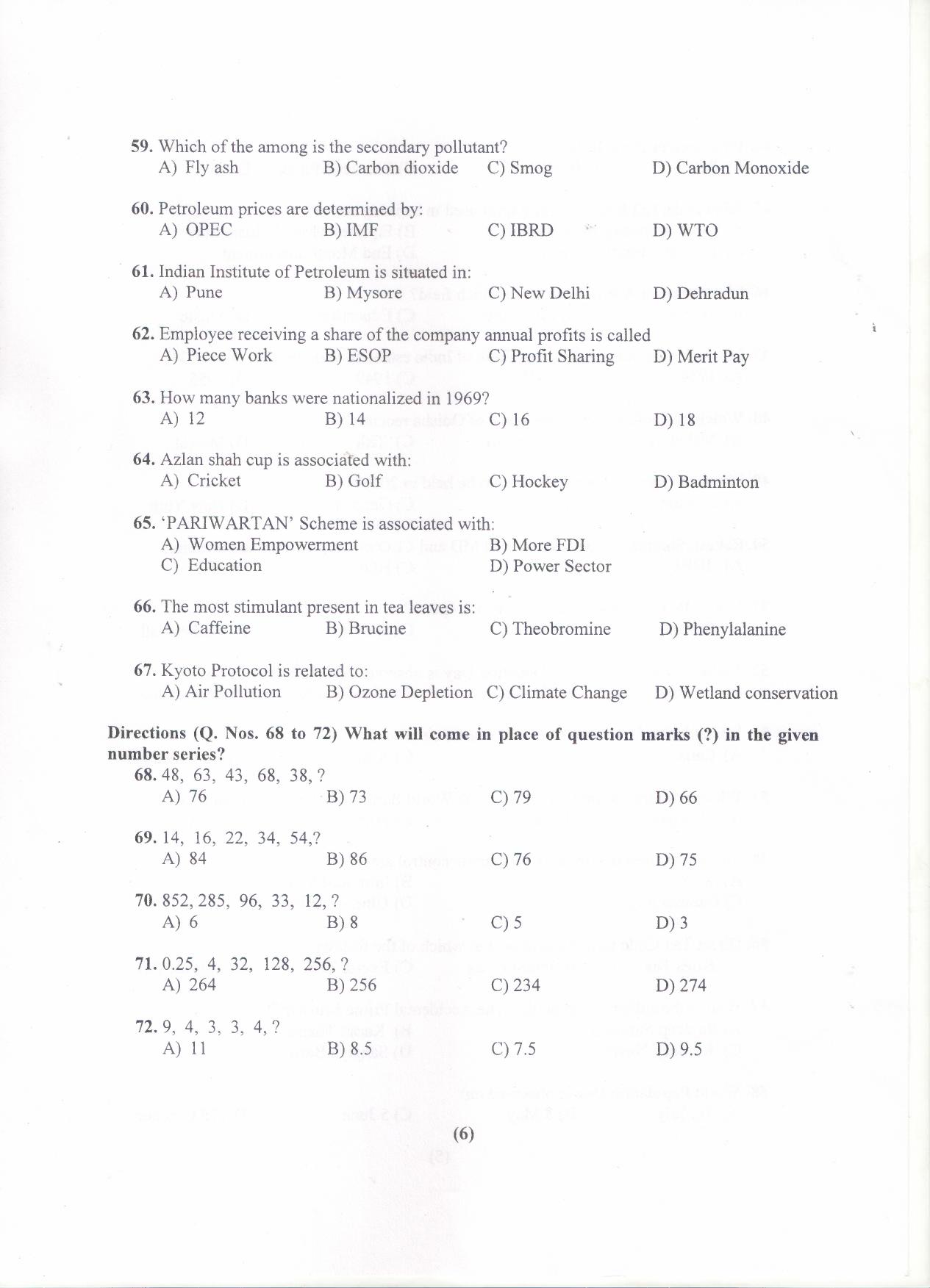 PU MET 2019 Question Booklet with Key - Page 7