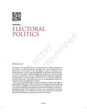 NCERT Book for Class 9 Civics Chapter 4 Electoral Politics