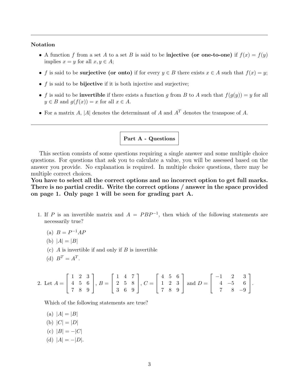 CMI Entrance Exam 2018 Question Paper MSc Data Science - Page 5