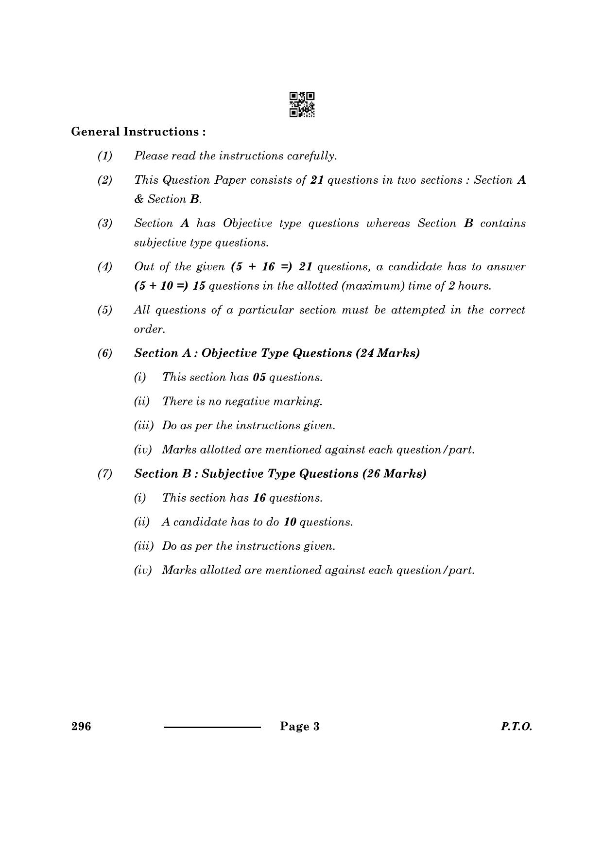 CBSE Class 10 Food Production 2024 Question Paper - Page 3