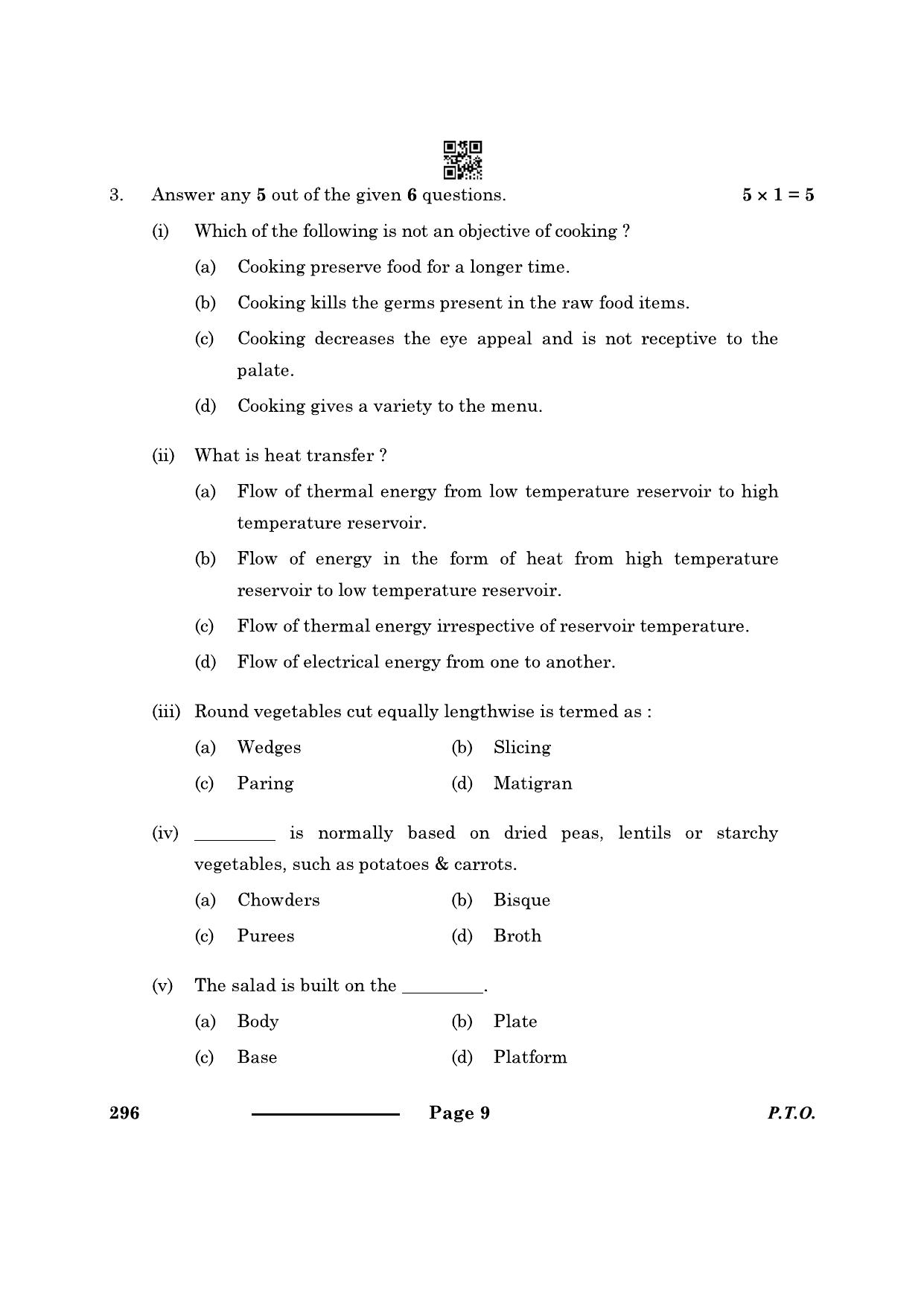 CBSE Class 10 Food Production 2024 Question Paper - Page 9