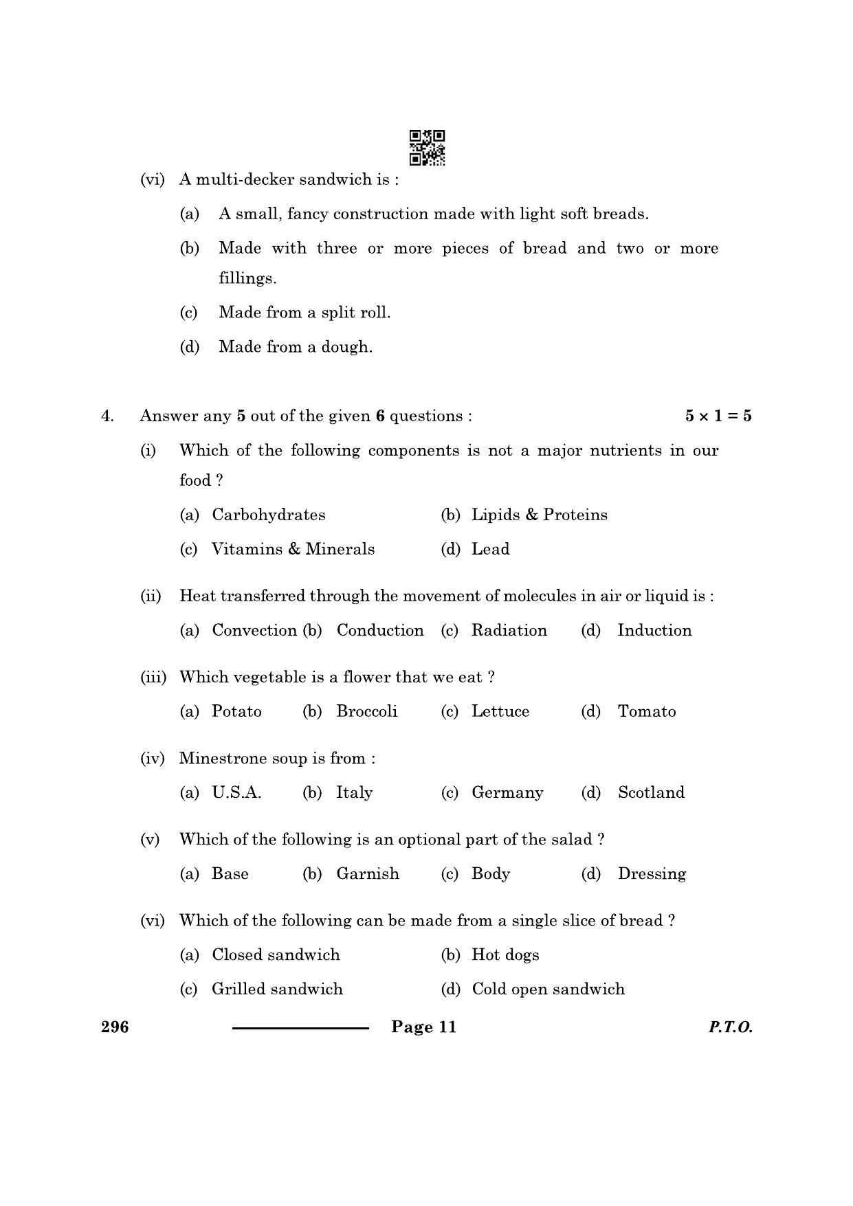 CBSE Class 10 Food Production 2024 Question Paper - Page 11