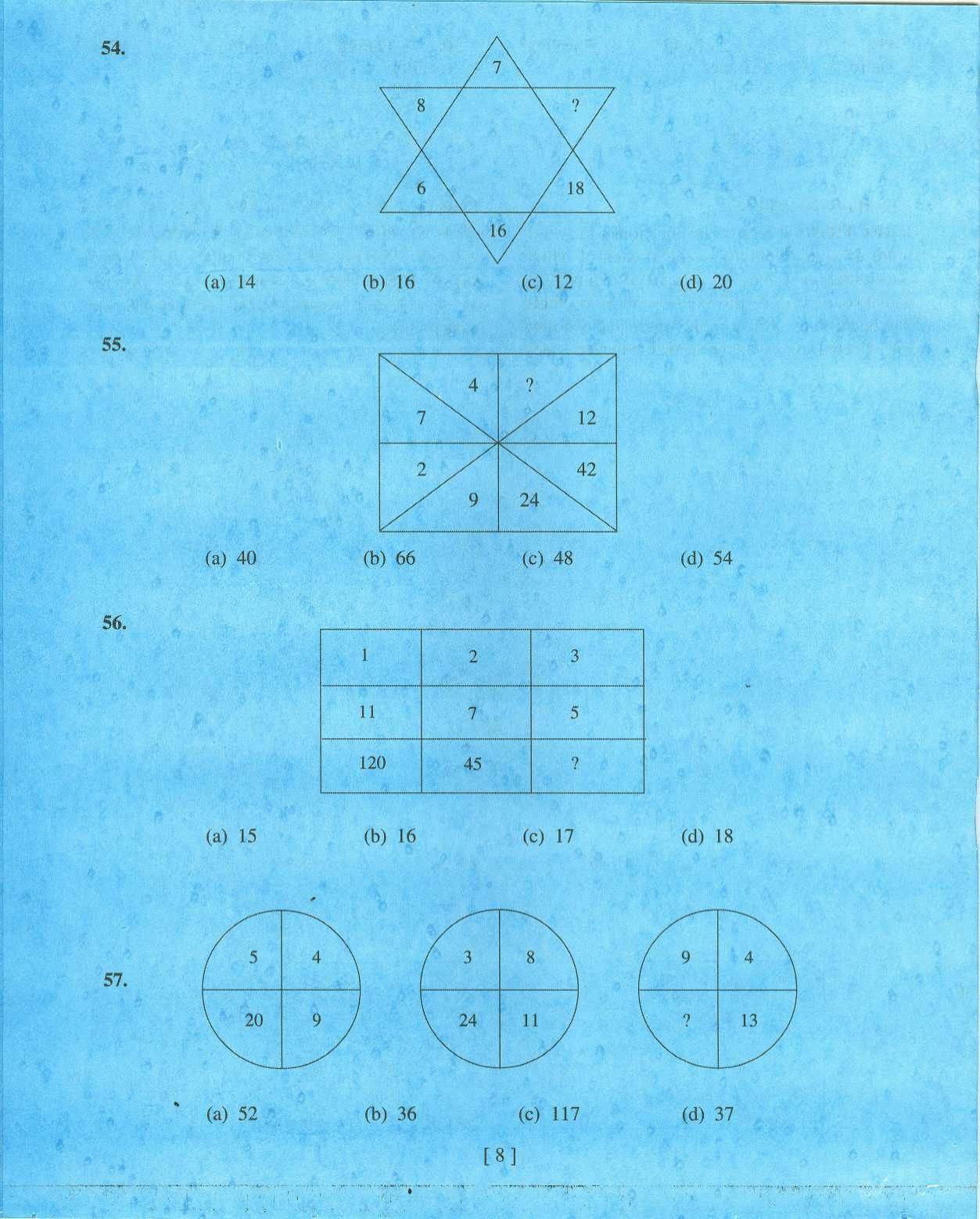 MAT - SAT 2014 Class 8 West Bengal NMMS Question Papers - Page 7