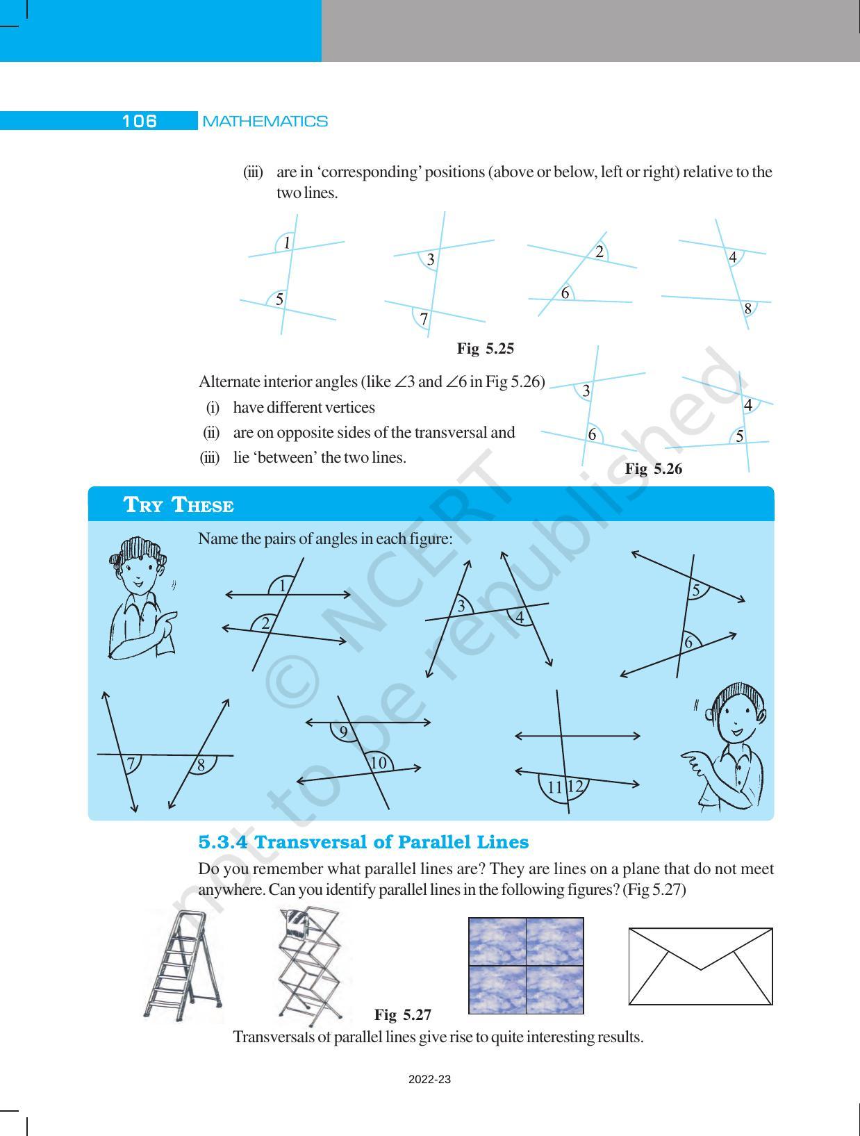 NCERT Book for Class 7 Maths: Chapter 5-Lines and Angles - Page 14