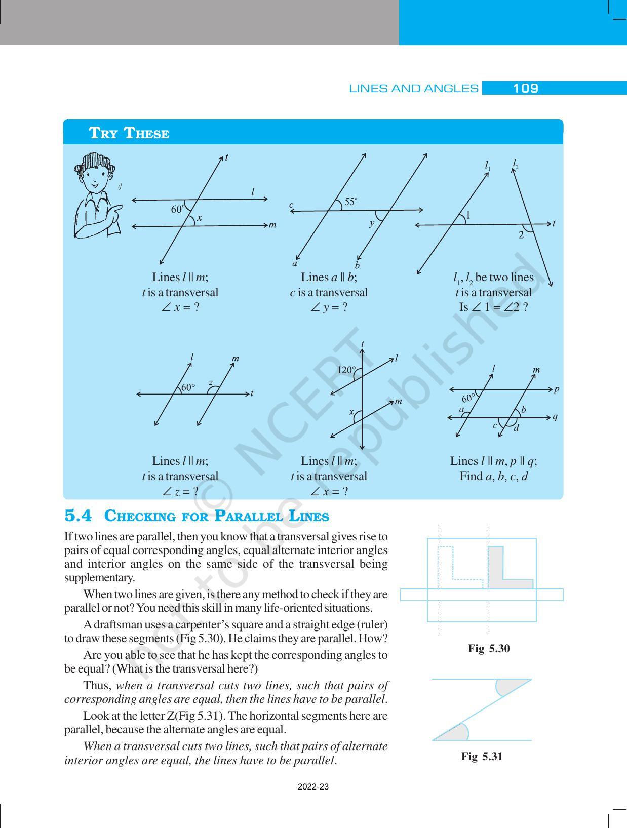 NCERT Book for Class 7 Maths: Chapter 5-Lines and Angles - Page 17