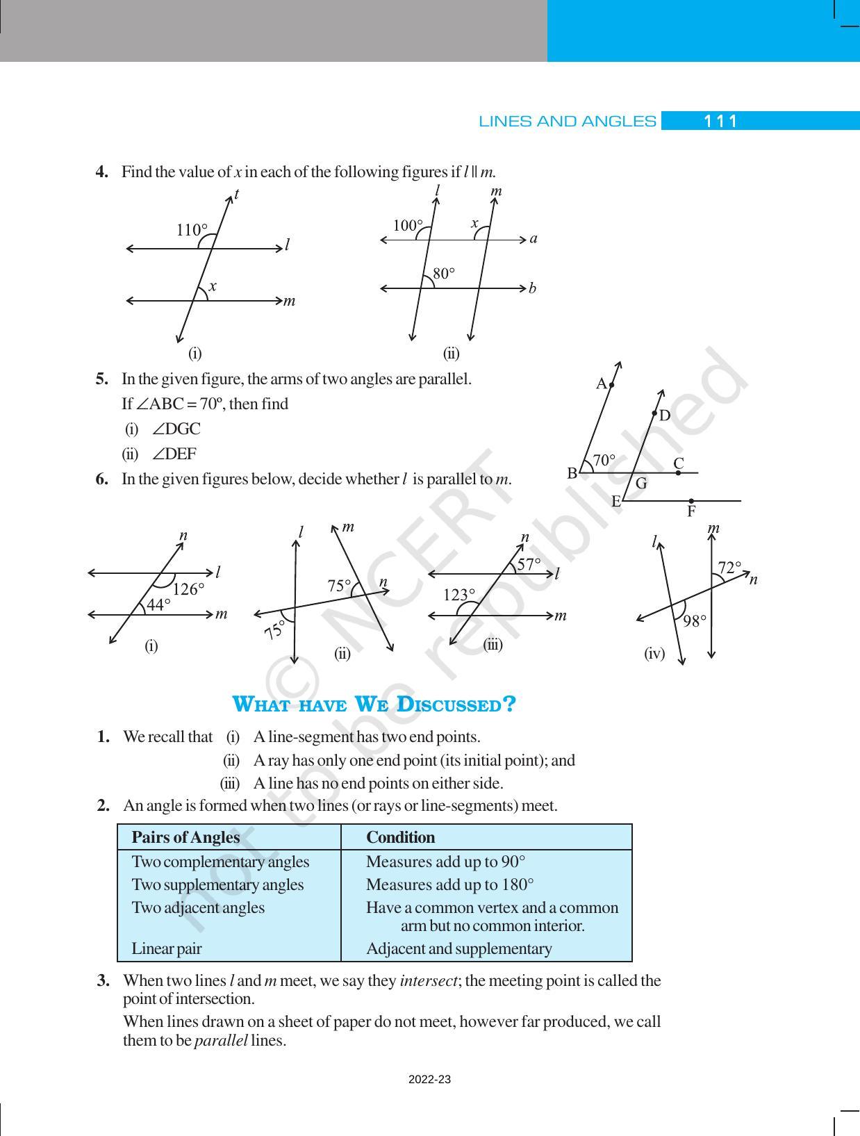 NCERT Book for Class 7 Maths: Chapter 5-Lines and Angles - Page 19