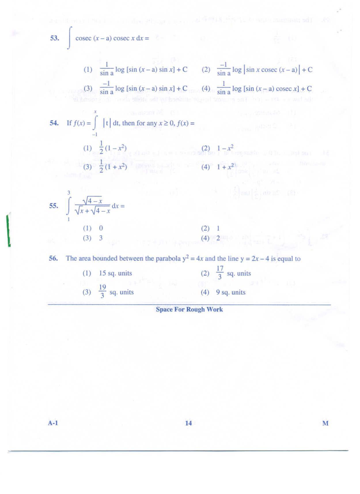 KCET Mathematics 2009 Question Papers - Page 14