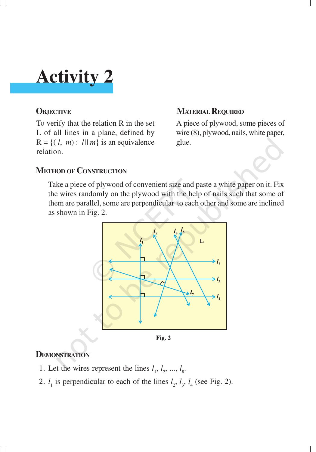 NCERT Laboratory Manuals for Class XII Mathematics - Activities(1 – 10) - Page 5