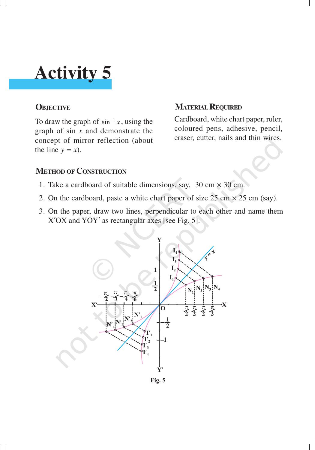 NCERT Laboratory Manuals for Class XII Mathematics - Activities(1 – 10) - Page 11