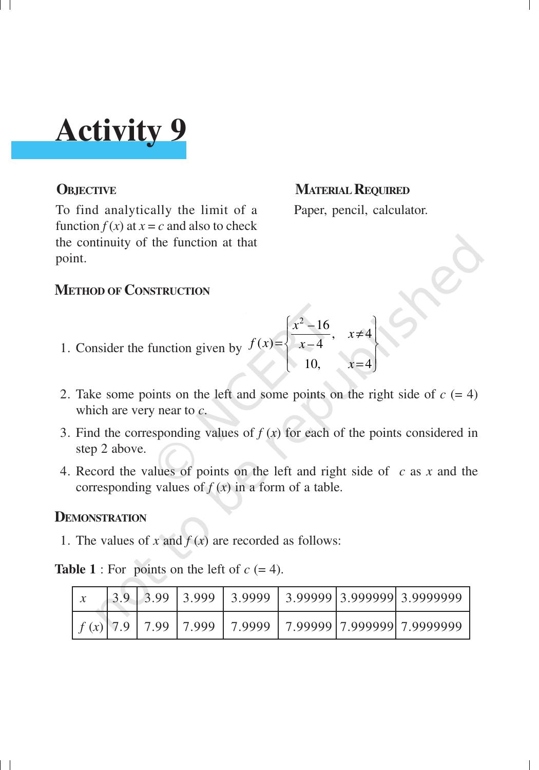 NCERT Laboratory Manuals for Class XII Mathematics - Activities(1 – 10) - Page 24