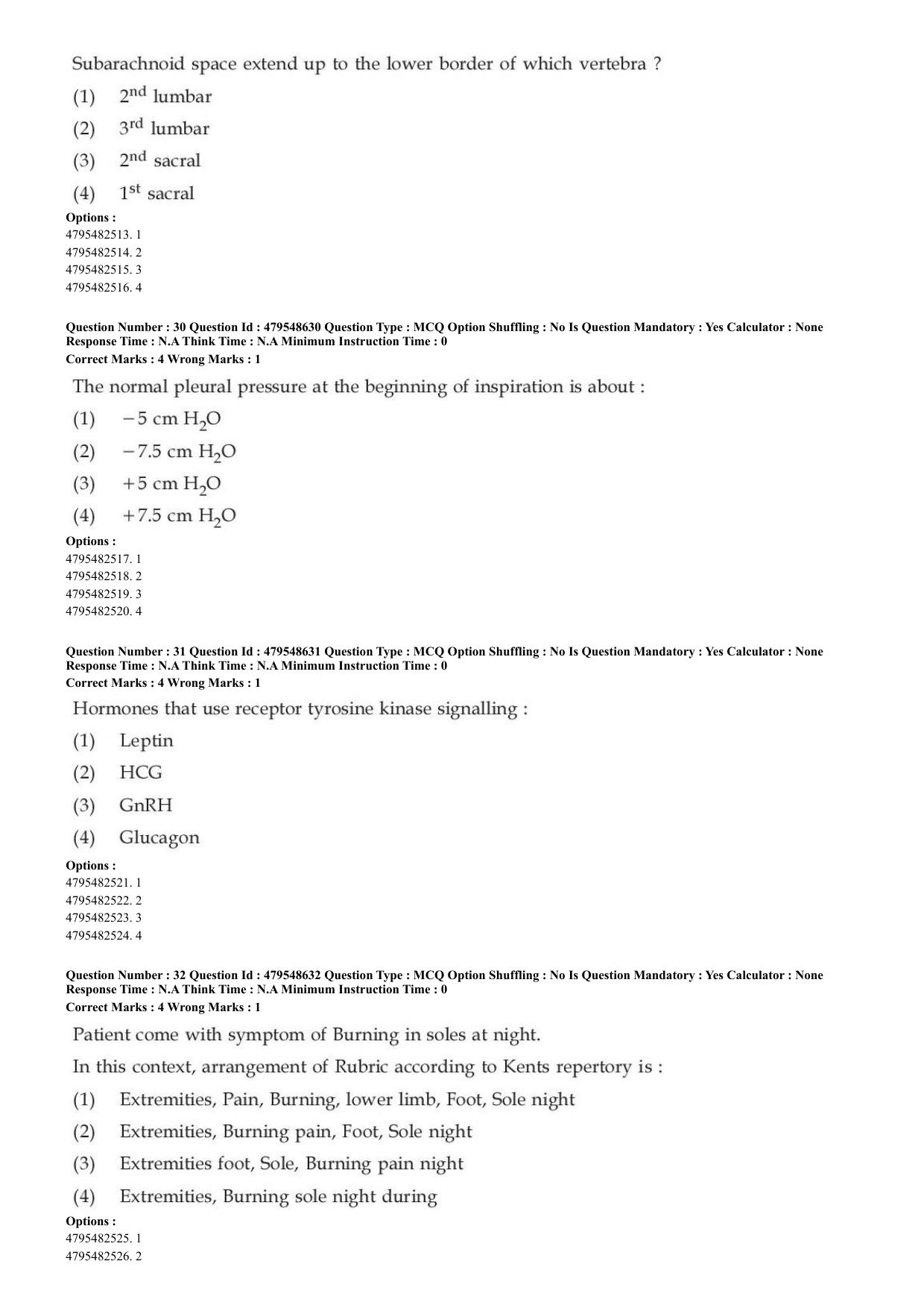 AIAPGET 2023 Homeopathy Question Paper - Page 13