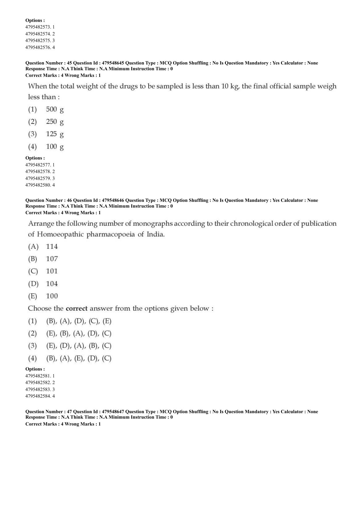 AIAPGET 2023 Homeopathy Question Paper - Page 18