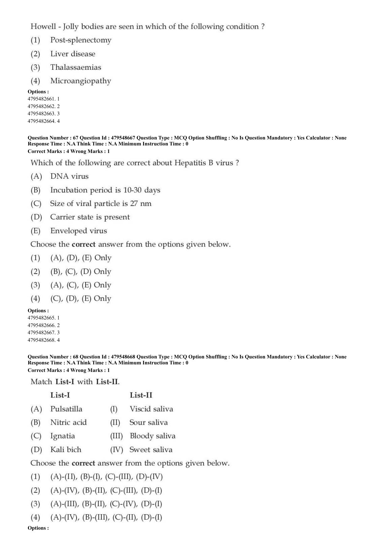 AIAPGET 2023 Homeopathy Question Paper - Page 25