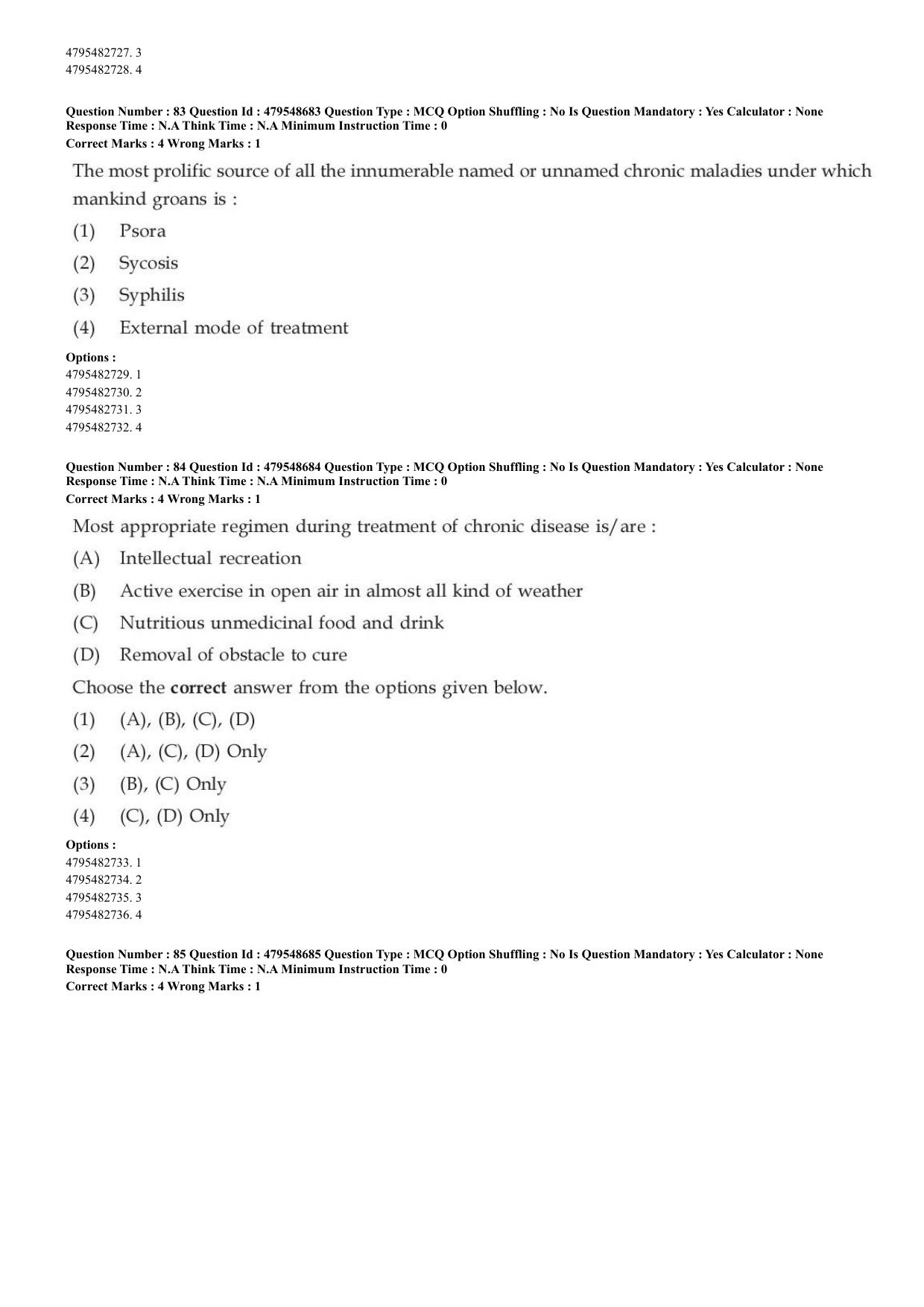 AIAPGET 2023 Homeopathy Question Paper - Page 30