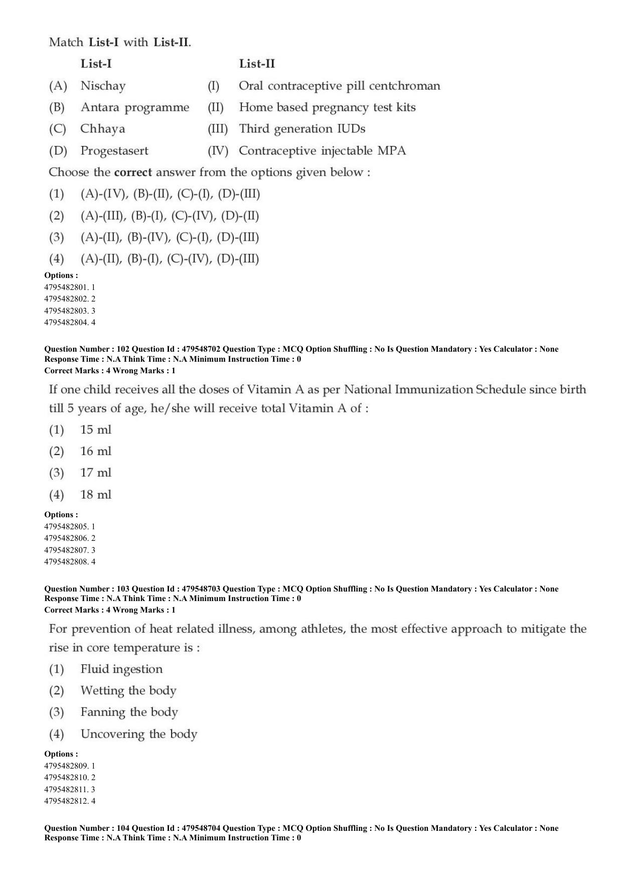 AIAPGET 2023 Homeopathy Question Paper - Page 38