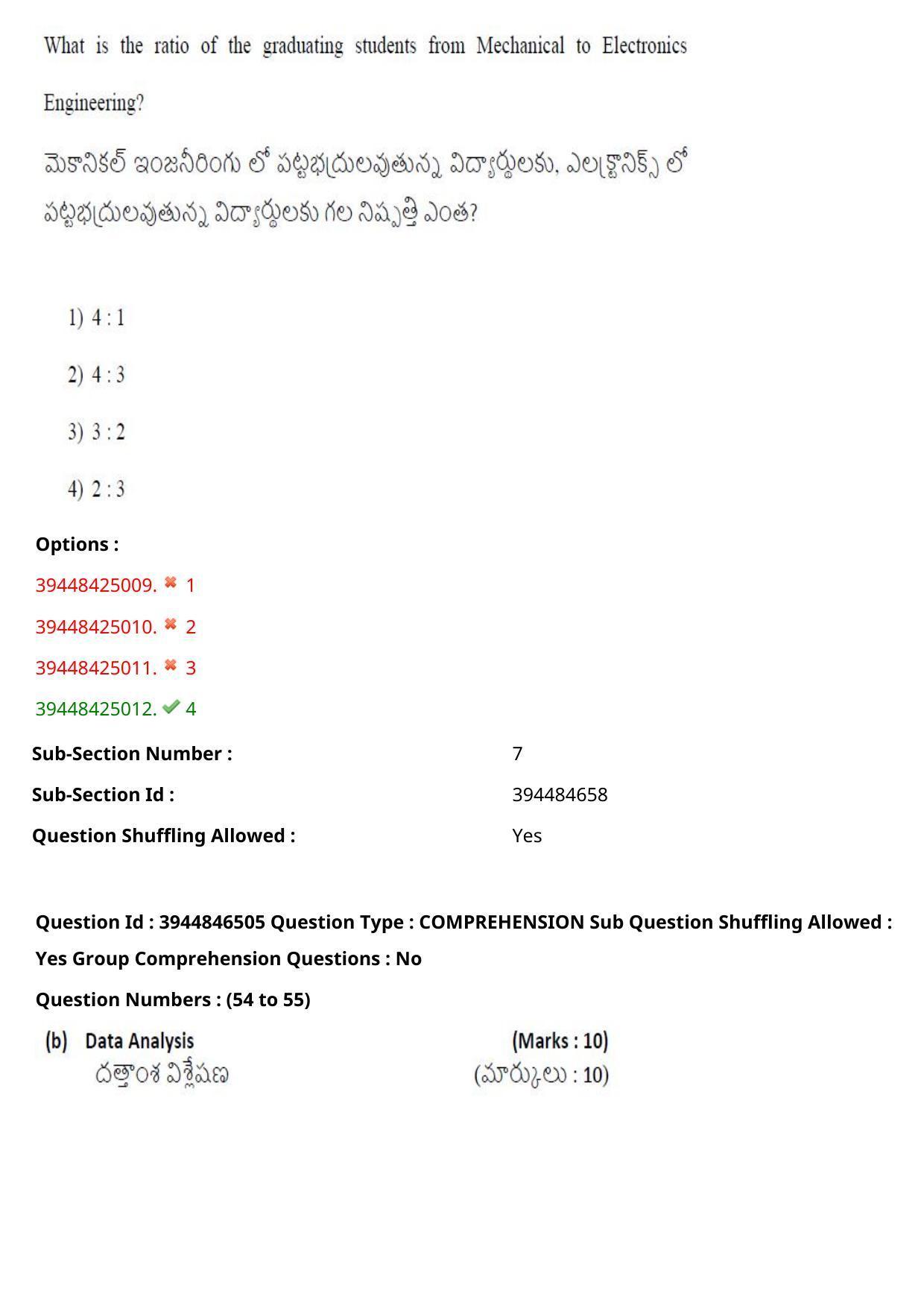 TS ICET 2021 Question Paper 1 - Aug 19, 2021 - Page 47