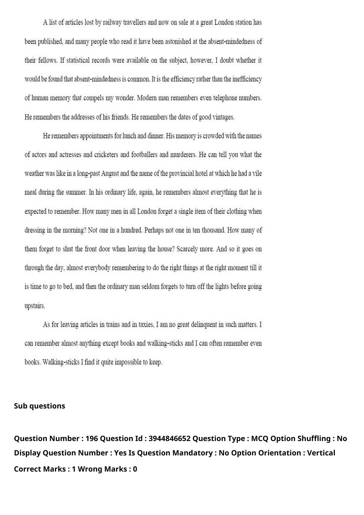 TS ICET 2021 Question Paper 1 - Aug 19, 2021 - Page 181