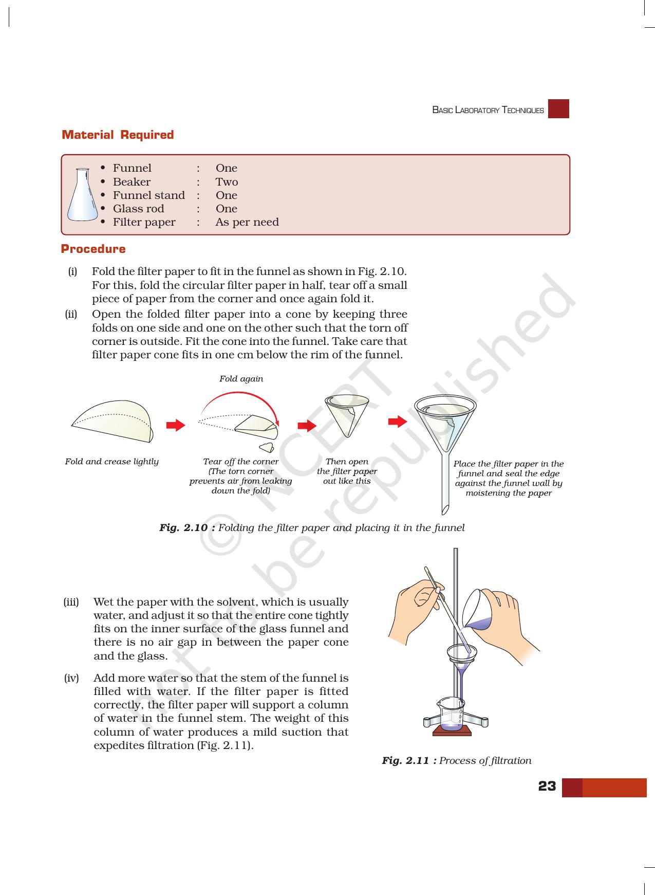 NCERT Laboratory Manuals for Class XI Chemistry - Unit-2 Basic Laboratory Techniques - Page 8