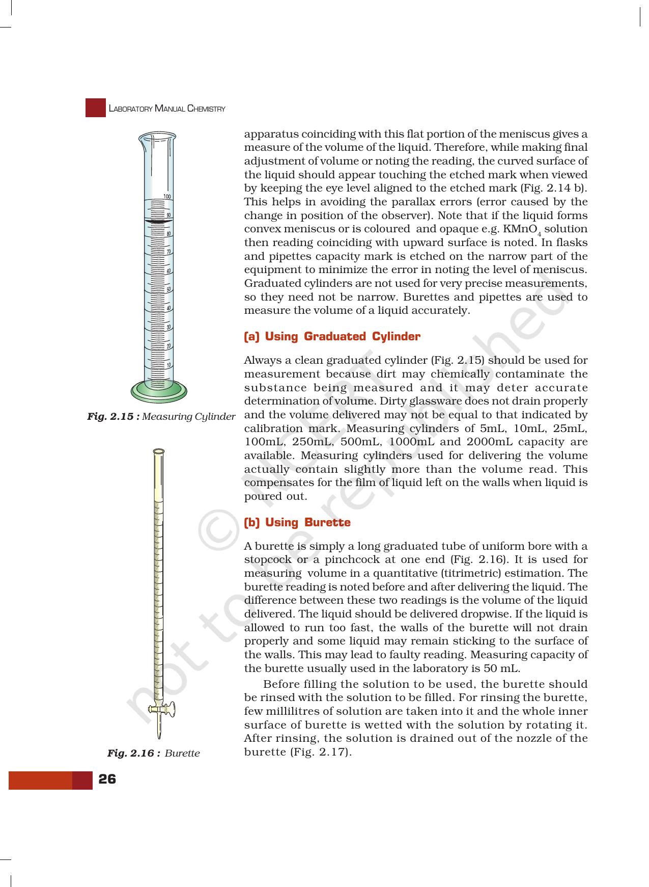NCERT Laboratory Manuals for Class XI Chemistry - Unit-2 Basic Laboratory Techniques - Page 11