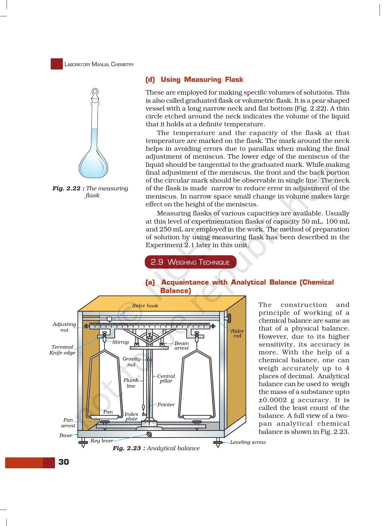 NCERT Laboratory Manuals for Class XI Chemistry - Unit-2 Basic Laboratory Techniques - Page 15
