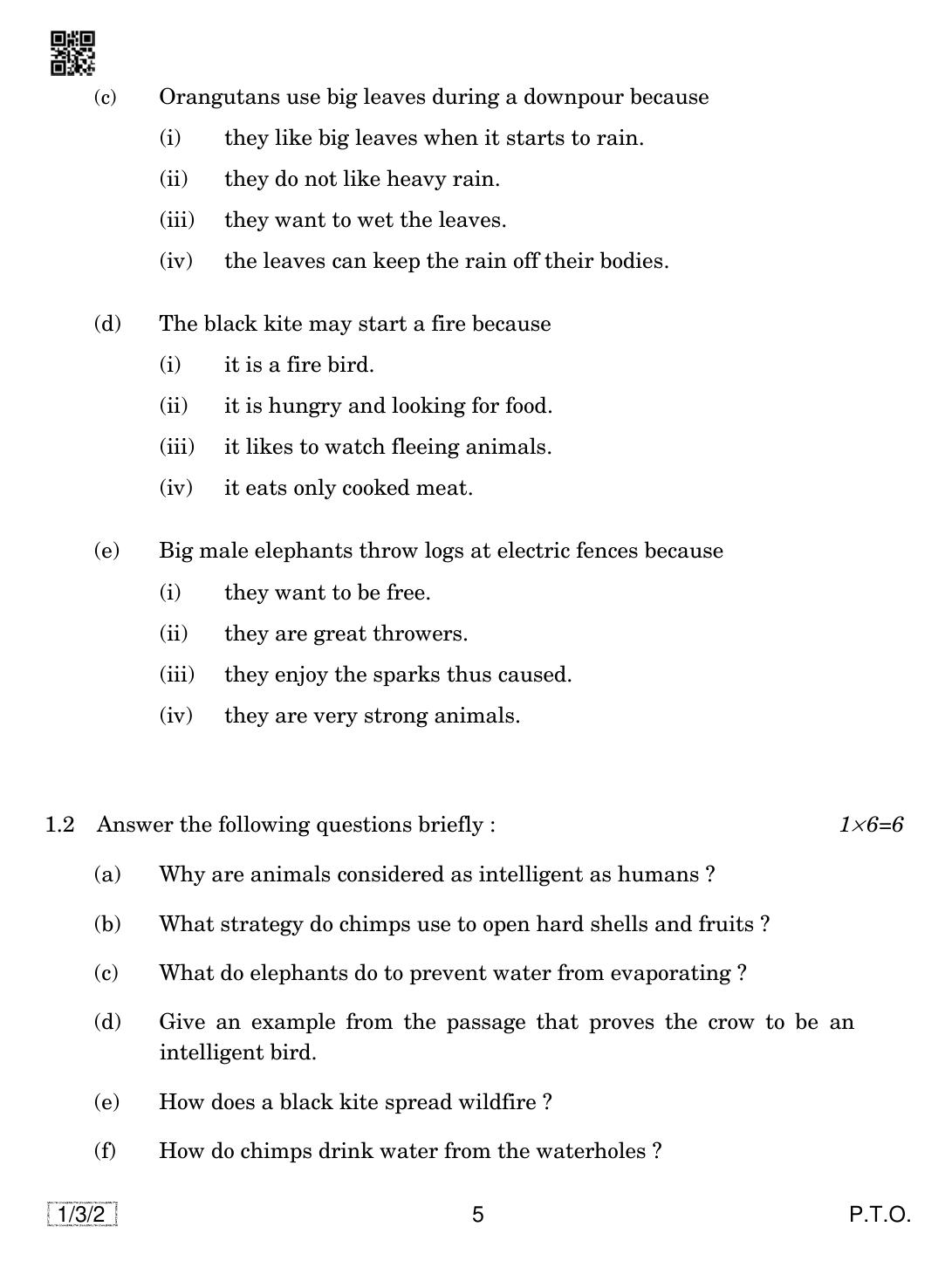 CBSE Class 12 1-3-2 English Core 2019 Question Paper - Page 5