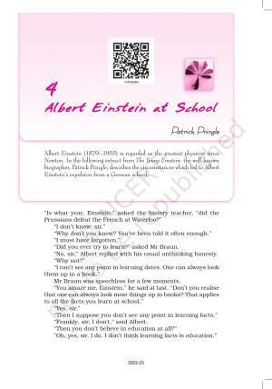 NCERT Book for Class 11 English Snapshots Chapter 4 Albert Einstein at School